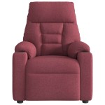vidaXL Fotoliu rabatabil, roșu vin, material textil vidaXL Fotoliu rabatabil, roșu vin, material textil