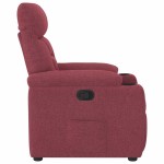 vidaXL Fotoliu rabatabil, roșu vin, material textil vidaXL Fotoliu rabatabil, roșu vin, material textil