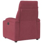 vidaXL Fotoliu rabatabil, roșu vin, material textil vidaXL Fotoliu rabatabil, roșu vin, material textil