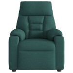vidaXL Fotoliu rabatabil, verde închis, material textil vidaXL Fotoliu rabatabil, verde închis, material textil