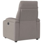 vidaXL Fotoliu rabatabil, gri taupe, material textil
