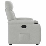 vidaXL Scaun extensibil din stofă gri nor vidaXL Scaun extensibil din stofă gri nor