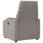 vidaXL Fotoliu de masaj rabatabil, gri taupe, material textil