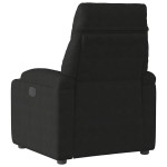 vidaXL Fotoliu rabatabil, negru, microfibră vidaXL Fotoliu rabatabil, negru, microfibră