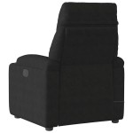 vidaXL Fotoliu de masaj rabatabil, negru, microfibră vidaXL Fotoliu de masaj rabatabil, negru, microfibră