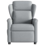 vidaXL Fotoliu rabatabil, gri deschis, material textil