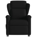 vidaXL Fotoliu rabatabil, negru, material textil vidaXL Fotoliu rabatabil, negru, material textil