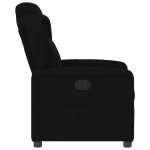 vidaXL Fotoliu rabatabil, negru, material textil vidaXL Fotoliu rabatabil, negru, material textil
