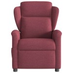 vidaXL Fotoliu rabatabil, roșu vin, material textil vidaXL Fotoliu rabatabil, roșu vin, material textil