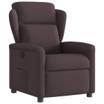vidaXL Fotoliu rabatabil, maro închis, material textil