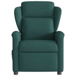 vidaXL Fotoliu rabatabil, verde închis, material textil vidaXL Fotoliu rabatabil, verde închis, material textil