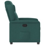 vidaXL Fotoliu rabatabil, verde închis, material textil vidaXL Fotoliu rabatabil, verde închis, material textil