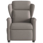 vidaXL Fotoliu rabatabil, gri taupe, material textil
