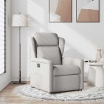vidaXL Scaun extensibil din stofă gri nor