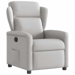 vidaXL Scaun extensibil din stofă gri nor