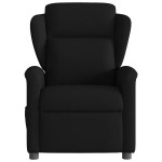 vidaXL Fotoliu de masaj rabatabil, negru, material textil