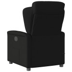 vidaXL Fotoliu de masaj rabatabil, negru, material textil