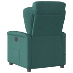 vidaXL Fotoliu de masaj rabatabil, verde închis, material textil vidaXL Fotoliu de masaj rabatabil, verde închis, material textil