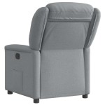 vidaXL Fotoliu rabatabil, gri deschis, material textil