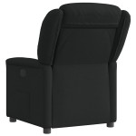 vidaXL Fotoliu rabatabil, negru, material textil vidaXL Fotoliu rabatabil, negru, material textil
