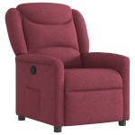 vidaXL Fotoliu rabatabil, roșu vin, material textil vidaXL Fotoliu rabatabil, roșu vin, material textil
