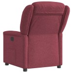 vidaXL Fotoliu rabatabil, roșu vin, material textil vidaXL Fotoliu rabatabil, roșu vin, material textil