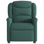 vidaXL Fotoliu rabatabil, verde închis, material textil vidaXL Fotoliu rabatabil, verde închis, material textil