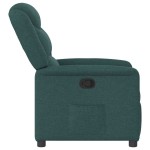 vidaXL Fotoliu rabatabil, verde închis, material textil vidaXL Fotoliu rabatabil, verde închis, material textil