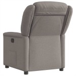 vidaXL Fotoliu rabatabil, gri taupe, material textil