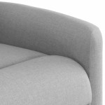 vidaXL Scaun extensibil din stofă gri nor
