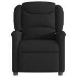 vidaXL Fotoliu de masaj rabatabil, negru, material textil vidaXL Fotoliu de masaj rabatabil, negru, material textil