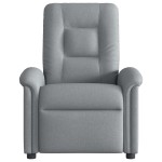 vidaXL Fotoliu rabatabil, gri deschis, material textil