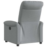vidaXL Fotoliu rabatabil, gri deschis, material textil