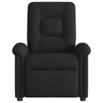 vidaXL Fotoliu rabatabil, negru, material textil vidaXL Fotoliu rabatabil, negru, material textil