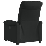 vidaXL Fotoliu rabatabil, negru, material textil vidaXL Fotoliu rabatabil, negru, material textil