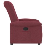 vidaXL Fotoliu rabatabil, roșu vin, material textil vidaXL Fotoliu rabatabil, roșu vin, material textil