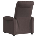 vidaXL Fotoliu rabatabil, maro închis, material textil