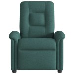 vidaXL Fotoliu rabatabil, verde închis, material textil vidaXL Fotoliu rabatabil, verde închis, material textil