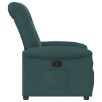 vidaXL Fotoliu rabatabil, verde închis, material textil vidaXL Fotoliu rabatabil, verde închis, material textil