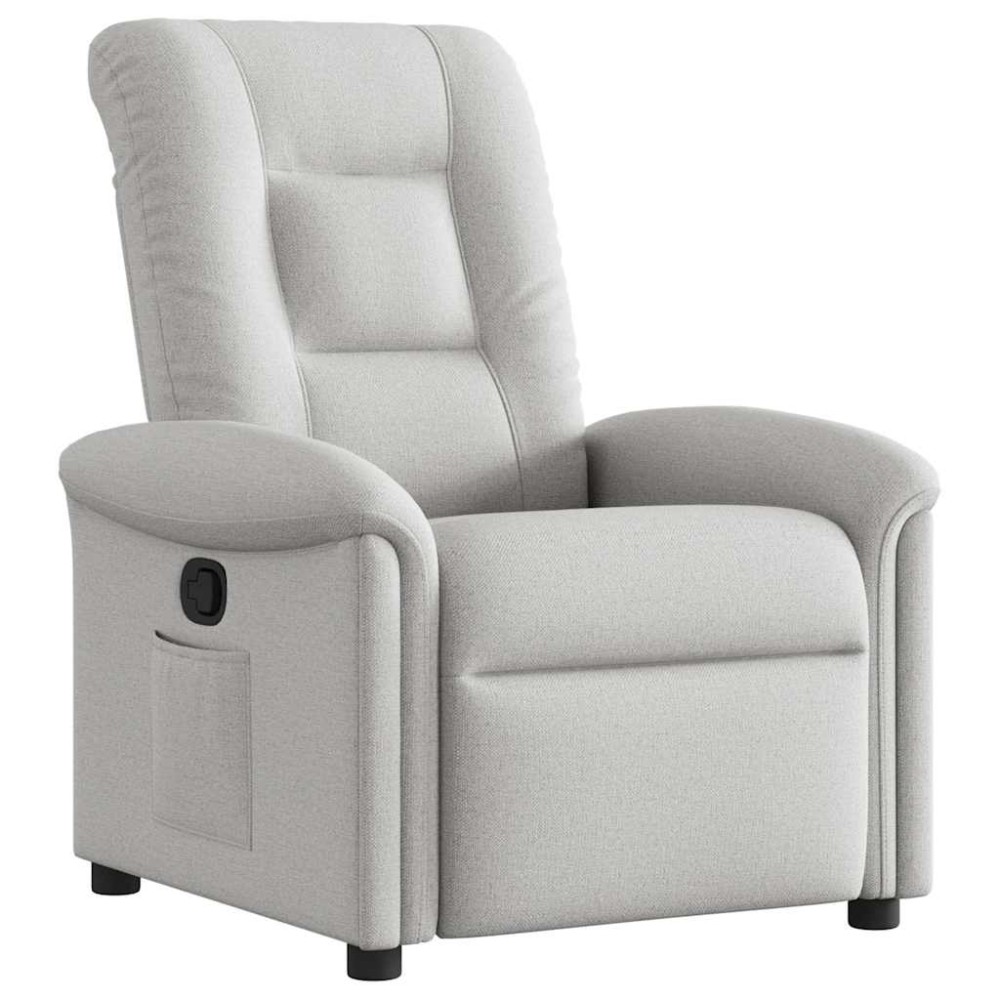 vidaXL Scaun extensibil din stofă gri nor