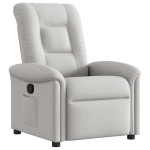vidaXL Scaun extensibil din stofă gri nor vidaXL Scaun extensibil din stofă gri nor