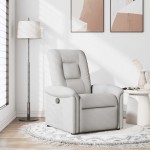 vidaXL Scaun extensibil din stofă gri nor vidaXL Scaun extensibil din stofă gri nor