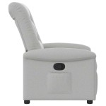vidaXL Scaun extensibil din stofă gri nor vidaXL Scaun extensibil din stofă gri nor