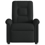 vidaXL Fotoliu de masaj rabatabil, negru, material textil