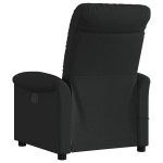 vidaXL Fotoliu de masaj rabatabil, negru, material textil