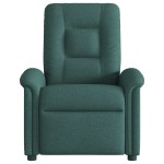 vidaXL Fotoliu de masaj rabatabil, verde închis, material textil vidaXL Fotoliu de masaj rabatabil, verde închis, material textil