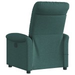 vidaXL Fotoliu de masaj rabatabil, verde închis, material textil vidaXL Fotoliu de masaj rabatabil, verde închis, material textil