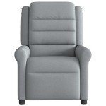 vidaXL Fotoliu rabatabil, gri deschis, material textil