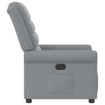 vidaXL Fotoliu rabatabil, gri deschis, material textil