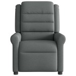 vidaXL Fotoliu rabatabil, gri închis, material textil